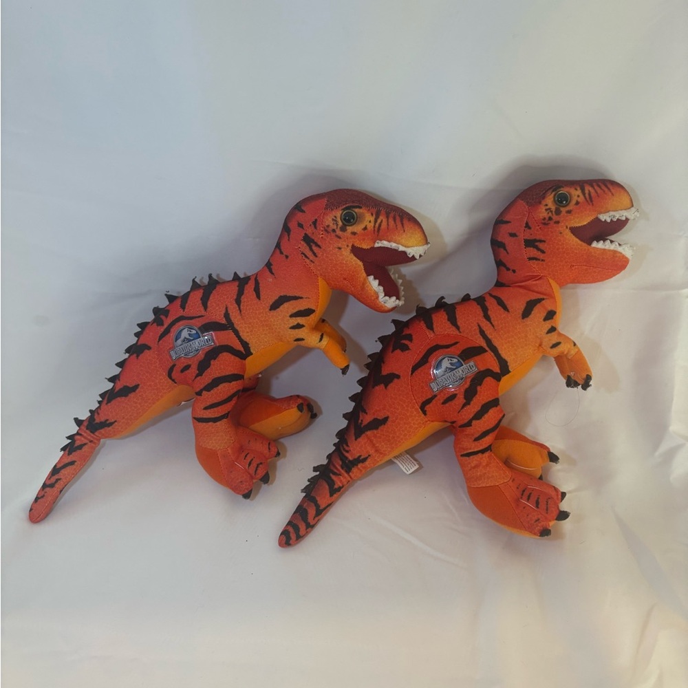 Orange Dinosaur Plush Toy Set, Jurassic World T-Rex, T-Rex Toy, Stuff Animal